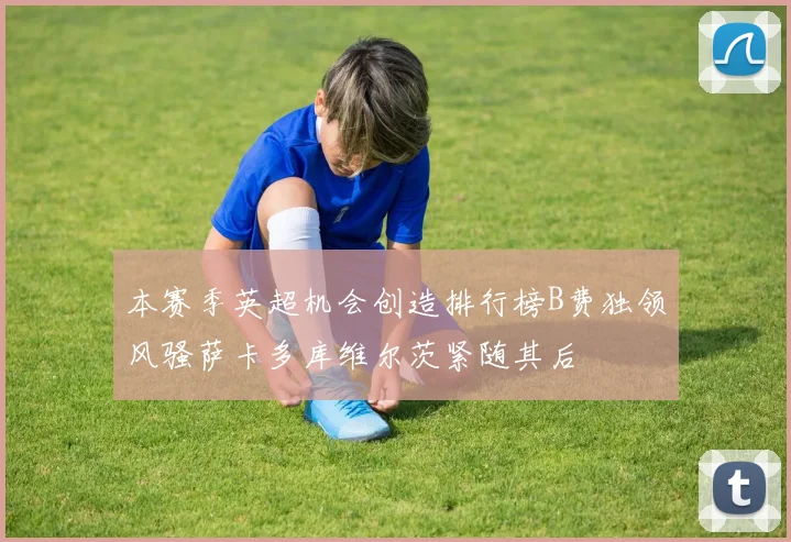 本赛季英超机会创造排行榜B费独领风骚萨卡多库维尔茨紧随其后